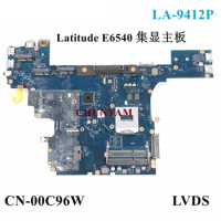 LA-9412P For dell Latitude 6540 E6540 Laptop LVDS Motherboard Mainboard CN-00C96W 0C96W Mainboard Full Test 100%Work