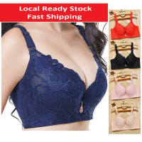 KL READY STOCK Bra Saiz Besar 38D hingga 50DE Lace Nipis Bernafas Push Up Tali Boleh Laras Sisi Bra