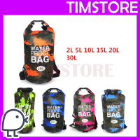 (WTR12) Camo 2L / 5L / 10L /15L / 20L / 30L Dry Bag Waterproof Diving Bag Travel Waterproof Dry Bag