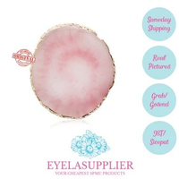Pallete Resin Coaster Shell Kerang 2 Sisi Mixing Nail Gel Polish Round Ring Display Kuku Palsu Nail