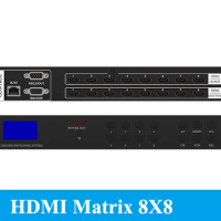 HDMI Matrix 8 in 8 out Switch Splitter support 1.3V 3D 1080P for PS3 PS4 for Xbox 360 PC DV DVD HDTV