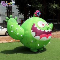 ADVERTISING Inflatable Cute Green Cactus Monster Model Decoration Individualized Displaying Toy 4mH