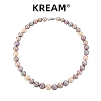 KREAM 原創 彩色天然愛迪生淡水珍珠項鏈男嘻哈女同款鎖骨鏈choke