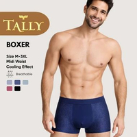 TALLY 9100 Celana Boxer Cowo Dewasa motif Murah Nyaman Dipakai multicolor XL