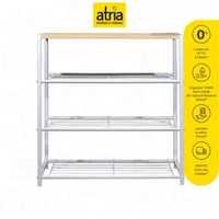 Atria Rak Sepatu Besi Stellis 3 TIERS WHITE