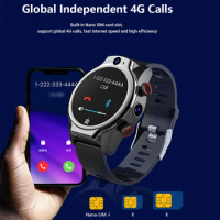 New Arrival 1.69 inch 4G Global Smart Watch Phone Android 10 OS 4GB+64GB GPS WIFI 13MP Camera IP68 Waterproof Smart watch Men