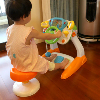 Baoli  เซ็ตพวงมาลัยหัดขับ Party Smart Diver ของเล่นเสริมสร้างจินตนาการ และการเรียนรู้ พวงมาลัยหัดขับมีเก้าอี้ จำลองการขับรถ มีเสียง ขาวส้ม