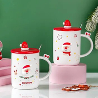 Creative cartoon ceramic cup Santa Claus mug Nordic coffee milk water cup