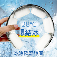 升級加厚款 宇航級PCM冰涼掛脖頸圈 防暑降溫冰脖環/涼感圈 冰敷 戶外運動