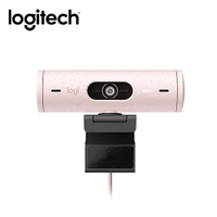 Logitech 羅技 BRIO 500 網路攝影機 玫瑰粉 1080p