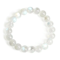【正佳珠寶】藍月光石頂級透質藍9.8-10.2mm手珠