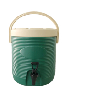 【台灣製】13型不鏽鋼保溫保冷茶桶(活力綠)
