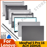 New For Lenovo IdeaPad 5 Pro 16ACH6 16ARH7 16IHU6 Pro 16 2021 LCD Back Lid Cover Bezel Hinge Palmrest Bottom Laptop Replace
