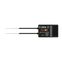 Hotrc điều khiển từ xa ct8a Màn hình màu 8 kênh off-road Mô hình xe Receiver phụ kiện