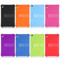100PCS/Lot For Lenovo Tab M8 FHD TB-8505 TB-8705 Tablet 8'' Soft Silicone Stand Cover Protector Case