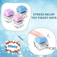 Fun Time Toys ที่มีคุณภาพสูง งานฝีมืองานประดิษฐ์ ดีไอวาย ปุ่ม Fidget แป้นพิมพ์นิ้วมือ ของเล่นพวงกุญแ