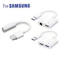 DAC Type C Adapter For Samsung S23 S21 S20 FE Note 20 Ultra Note10 Plus USB C to 3 5 Jack Audio Charger Splitter Typec Converter