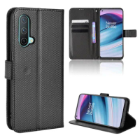 For OnePlus Nord CE 5G Case Luxury Flip Diamond Pattern Skin PU Leather Wallet Stand Case For OnePlus Nord CE 5G Phone Bag