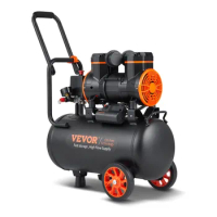 VEVOR 6.3 Gallon Air Compressor, 2 HP 3.35 CFM 90PSI Oil Free Air Compressor Tank &amp; Max. 116PSI Pressure