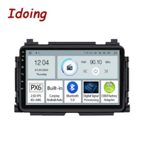 Idoing PX6 Car Radio Multimedia Player For Honda Vezel HR-V HRV HR V 2015-2017 GPS Navigation Bluetooth Android11 Auto Head Unit