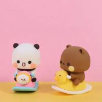 Anime Figure Bubu Dudu Panda Bear Figure Panda Bear Panda Bubu Bear Model Toy Cartoon Collectible Panda Bubu Dudu Figure Doll