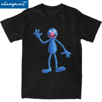 Ullzang Monster At The End Of This Story Grover Cookie Monster Tshirt Unisex Crewneck Short Sleeve Tops 100%Cotton Top Tee