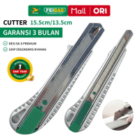 Diskon Produk Baru Pisau Cutter Besar & Kecil / Aluminium Alloy Cutter / Utility Knife 13.5cm-15.5cm