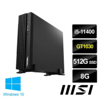 【MSI 微星】PRO DP130 11RK-041TW 桌上型電腦(I5-11400/8G/512G SSD/GT1030/Win10)