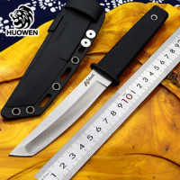 Outdoor survival knife tactical cold stainless steel fixed knives TANTO Japan Katana blade ABS handle EDC diving tool cs go faca