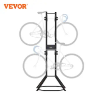 VEVOR 2/4 Bike Storage Rack Standing Gravity Wall Vertical Adjustable Bike Rack Garage Sturdy Steel &amp; Easy Assemble for Garage