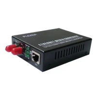 Plexda Gigabit Fiber Media Converter - 20km(12.42Miles) to UTP Cat5e Cat6 10/100/1000M RJ45 – Auto Sensing - Jumbo- LFP