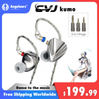 CVJ Kumo Flagship 8 BA in-Ear Monitors, Balanced Armature Earphone with 4-Tones Tuning Switch and 3 Interchangeable Plug S12 7HZ