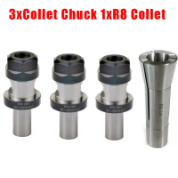 Bộ kẹp côn ER20 cho máy vặn vít điện, thợ mộc, cần kéo, thép carbon R8