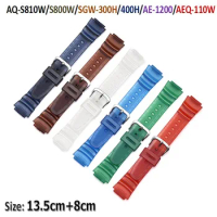 18MM PU Watch Strap Band AQ-S810W/S800W/SGW-300H/400H/AE-1200/AEQ-110W Smart Bracelet watchband Wristband Belt bands