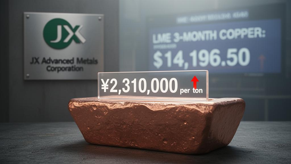 銅建値が231万円に、2日連続で最高値更新 JX金属が4万円引き上げ
