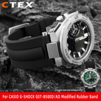 New Rubber WatchBands For Casio Steel Heart G-SHOCK Series GST-B500D/AD Modified Resin Silicone Watch Band