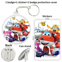 Super Wings Chinese Anime Jett Donnie Dizzy Jerome Boys Girls Gift Badge Brooch anchor Peripherals Pin DIY Peripheral