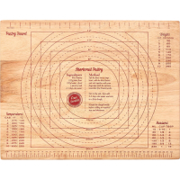 《Premier》木質測量揉麵板(45cm) | 揉麵板 桿麵墊 料理墊 麵糰 揉麵板