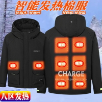 電熱外套 新款智能溫控連帽防風保暖外套 電熱衣服 外套 USB發熱服 發熱外套 電熱馬甲 發熱背心電熱保暖衣USB發