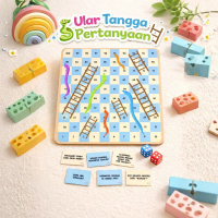 Neenkids Edukasi Ular Tangga Pertanyaan Anak Board Game Belajar 60+ Soal Matematika Agama IPAS SD