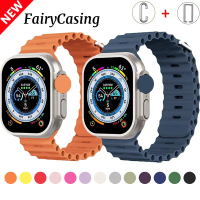 สายคล้องมหาสมุทรสำหรับ Apple Watch Ultra Band, เข้ากันได้กับ Ultra2, Ultra 49mm, Series 9, 8, 7, 45m