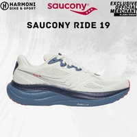 SAUCONY RIDE 19 SEPATU LARI PRIA 45 IVORY STORM