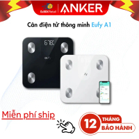 Cân điện tử thông minh Bluetooth Eufy A1 (by Anker)| Đo 12 chỉ số| Tích hợp App sức khỏe - Chính hãn