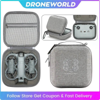 กระเป๋าเก็บของแบบพกพาสำหรับชุดคอมโบกันกระแทก NEO Fly More สำหรับอุปกรณ์เสริมรีโมทโดรน DJI Neo 2 RC N
