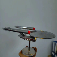 Modern Model Display Star Trek Enterprise 1:1000 Aircraft Light Starship Flying Saucer Night Elegant Ornaments Collectible Decor