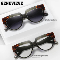 GENEVIEVE Geometrically Designed Anti-Blue Light Glasses Polarized Sunglasses Customizable Prescription Photochromic Glasses