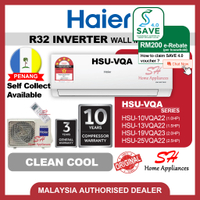 HAIER R32 Inverter Air-conditioner Aircond 1.0HP-2.5HP HSU-VQA / HSU-VQC series R32 Inverter Aircon