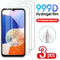3-1PCS Full Curved Clear Screen Protector For Samsung Galaxy A14 Soft TPU Hydrogel Films For Samsung A14 5G Not Glass