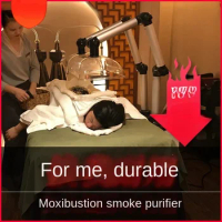 Moxibustion smoke purifier, mobile smoke exhaust system, health center smoke exhaust system, household smoking machine