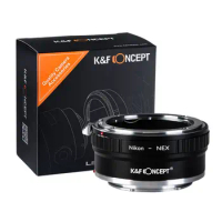 K&amp;F Concept Lens Adapter Nikon F AI Mount Lens to Sony E II for Sony a5000 a6000 a6400 A7C A7C2 A1 A9 A7S A7R2 A73 A7R4 A7R5